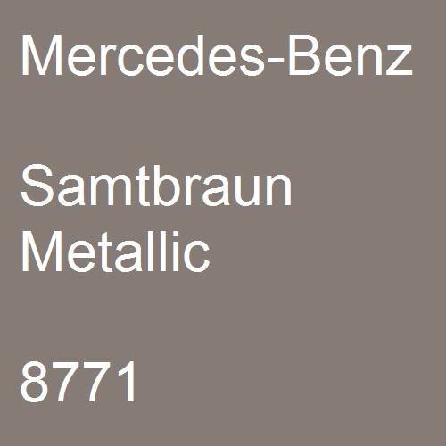 Mercedes-Benz, Samtbraun Metallic, 8771.